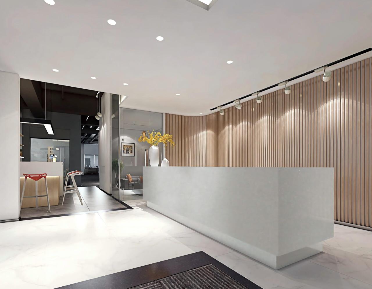 Artificial Marble Reception Counters — Redefining First Impressions in Commercial Spaces-Kangyi artificial marble