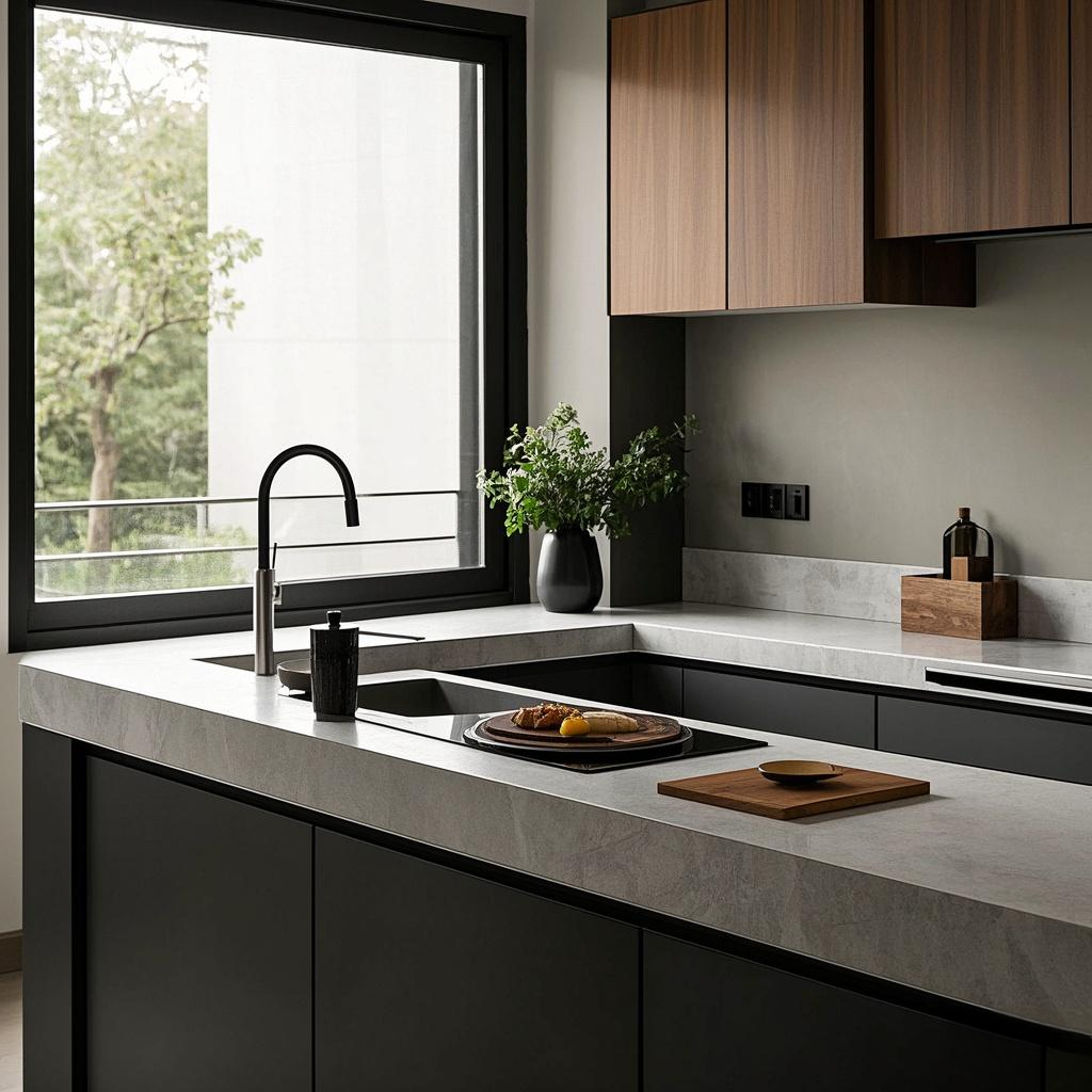 Kitchen Countertops-Kangyi artificial marble