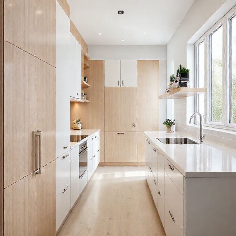 The Narrow Kitchen Renaissance_ Mastering the 2.8-Meter Marvel-Kangyi artificial marble