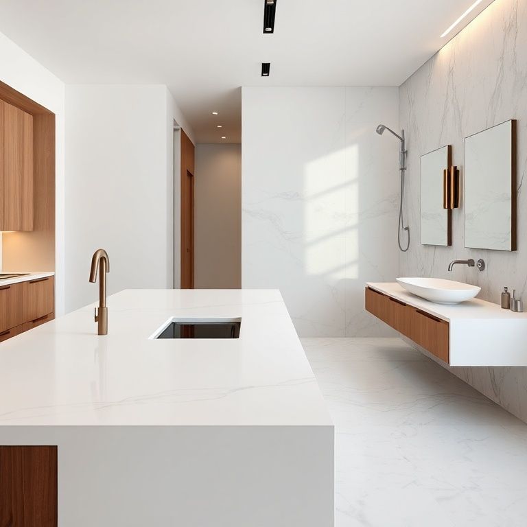 The Seamless Symphony_ Elevating Your Space with Integrated Countertop Sinks-Kangyi artificial marble