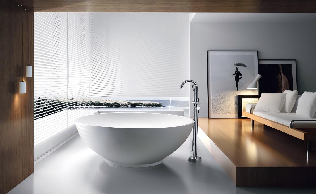 One-Piece Bathtubs-Kangyi artificial marble