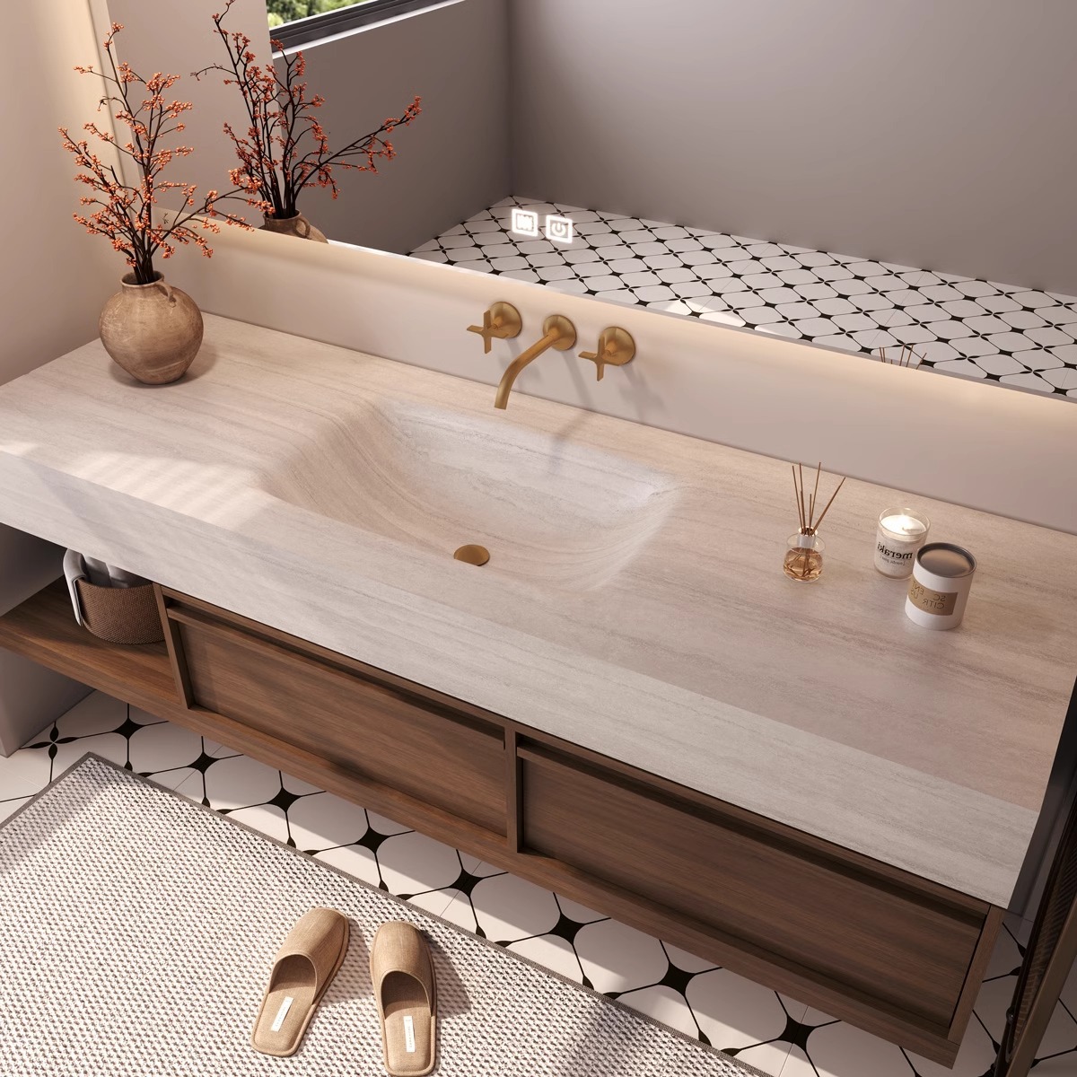 Bathroom Countertops-Kangyi artificial marble