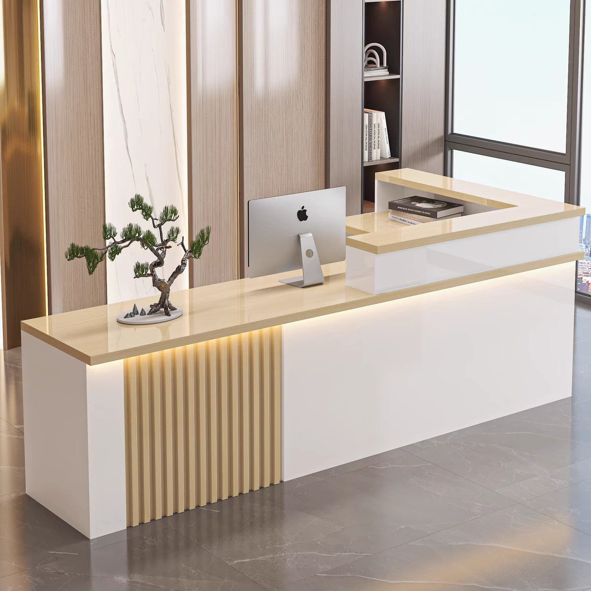 Front desk & counter&Medical Reception Desks-Kangyi artificial marble