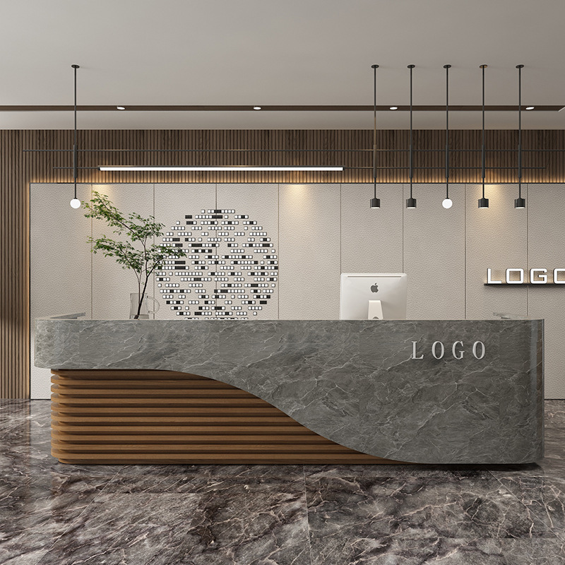 Front desk & counter&Medical Reception Desks-Kangyi artificial marble