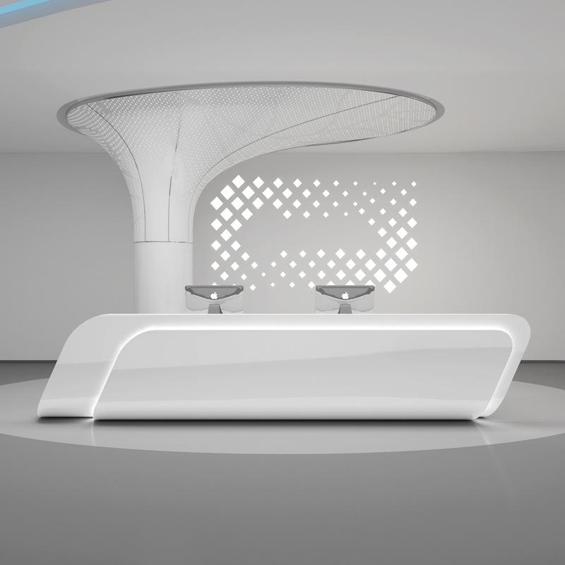 Front desk & counter&Medical Reception Desks-Kangyi artificial marble