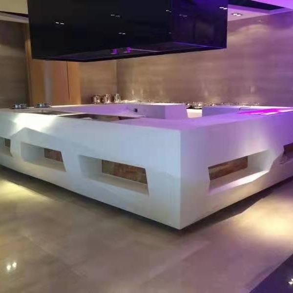 Company reception desk-Kangyi artificial marble