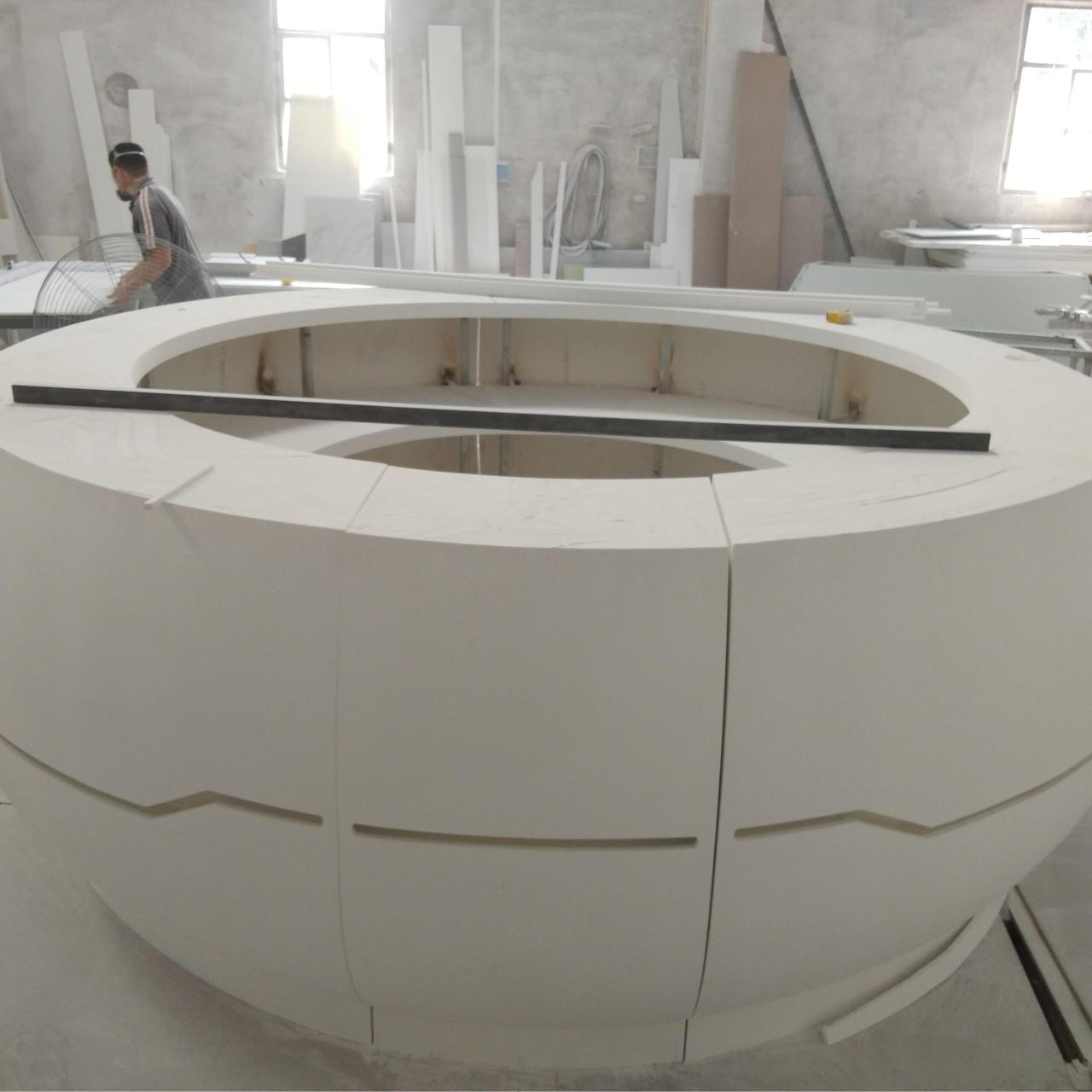 Company reception desk-Kangyi artificial marble