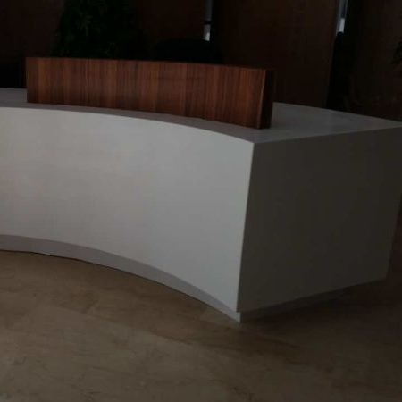 Company reception desk-Kangyi artificial marble