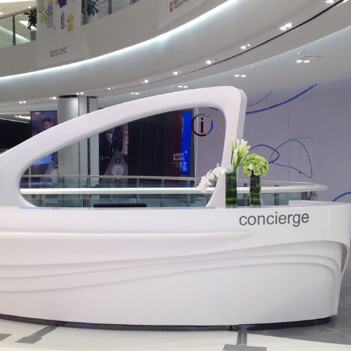 Company reception desk-Kangyi artificial marble