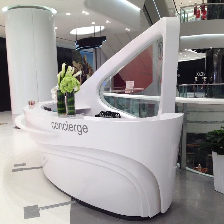 Company reception desk-Kangyi artificial marble