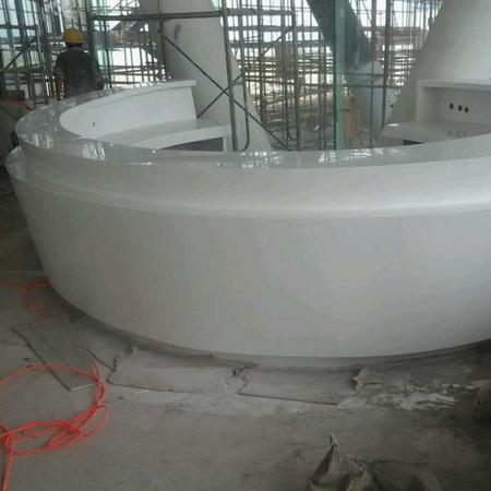 Company reception desk-Kangyi artificial marble