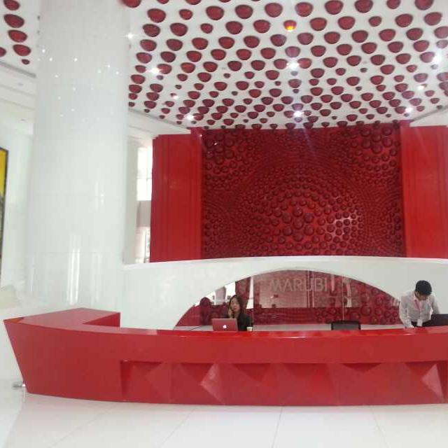 Company reception desk-Kangyi artificial marble