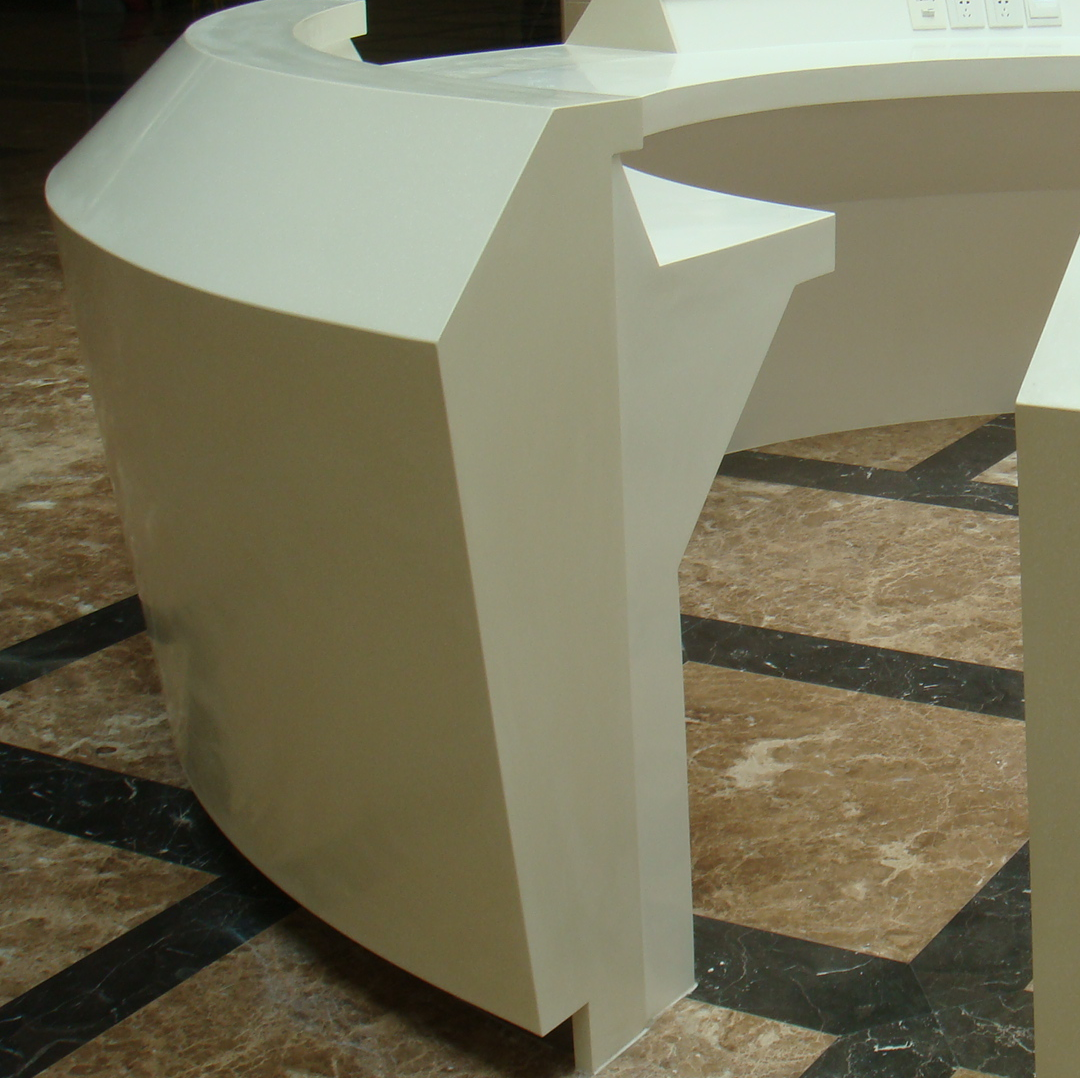 Company reception desk-Kangyi artificial marble
