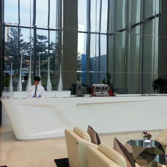 Company reception desk-Kangyi artificial marble