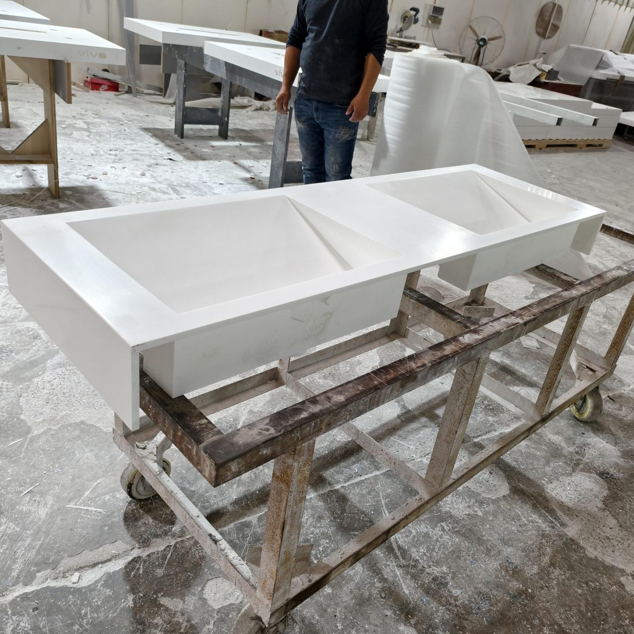 Handmade bathtub in the bathroom-Kangyi artificial marble