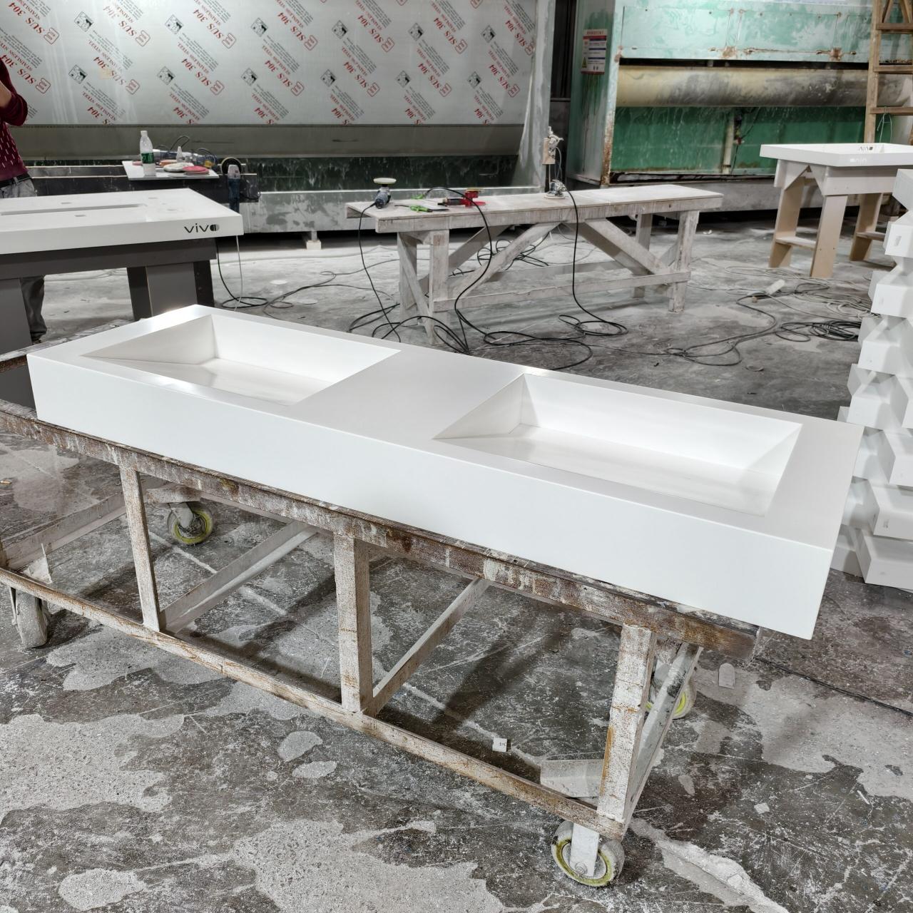 Handmade bathtub in the bathroom-Kangyi artificial marble