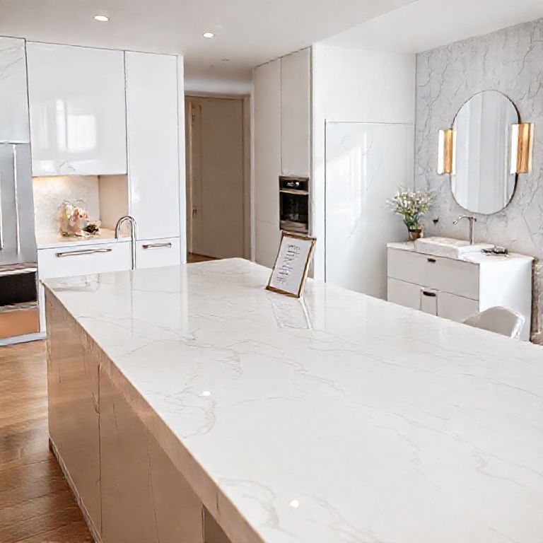 The Ultimate Showdown_ Quartz Countertops vs. Engineered Granite-Kangyi artificial marble